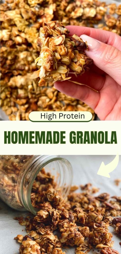 High Protein Healthy Homemade Granola - Perfect Breakfast Recipe
