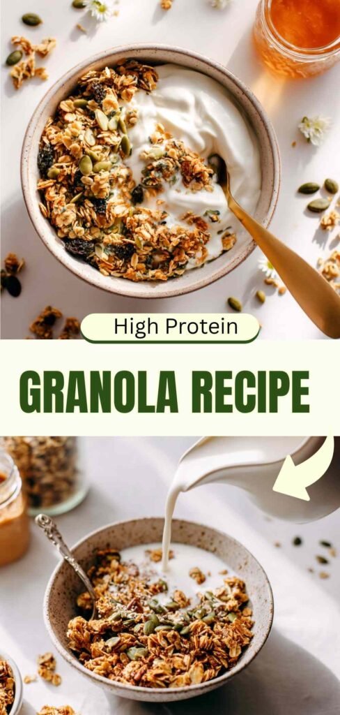 High Protein Granola Recipe - 10g Protein Per Serving