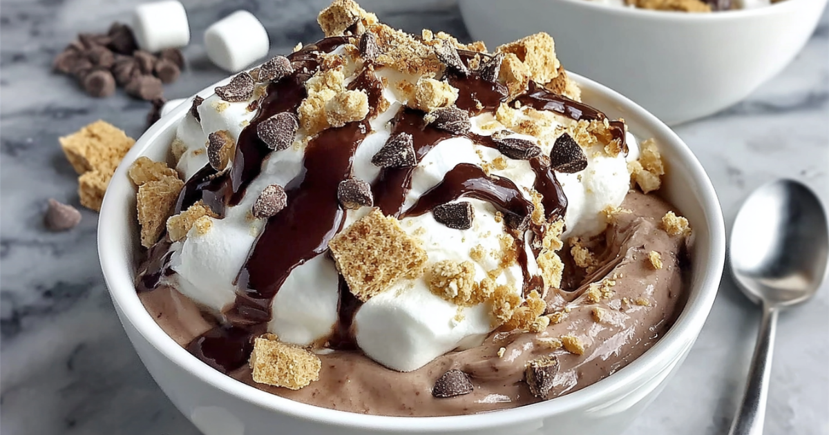 Double Chocolate Protein S’mores Bowl
