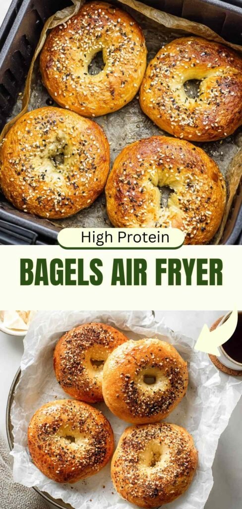 High Protein Air Fryer Bagels 10g Protein Each