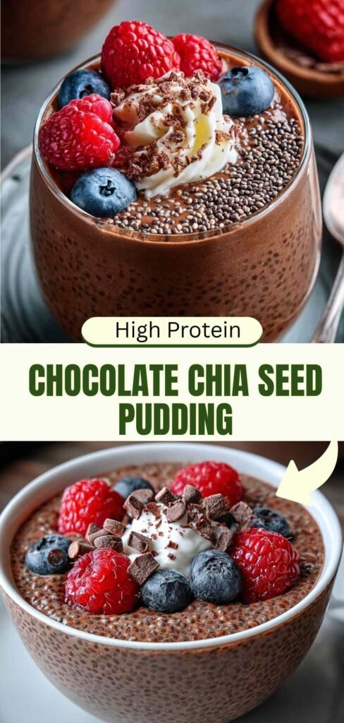 High Protein Chocolate Chia Seed Pudding Rich in Protein Recipe