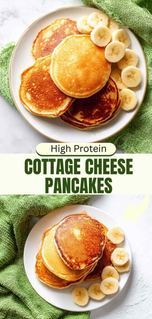 High Protein Cottage Cheese Pancakes Fluffy Breakfast Recipe