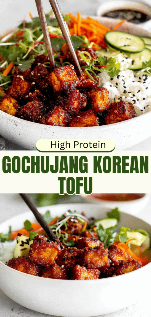 High Protein Gochujang Korean Tofu Crispy Deliciouss