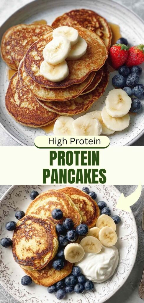 High Protein Pancakes Recipe 40g Protein in 10 Minutes