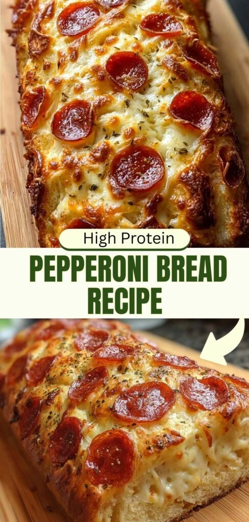  Pepperoni Bread Showing Cheese and Pepperoni
