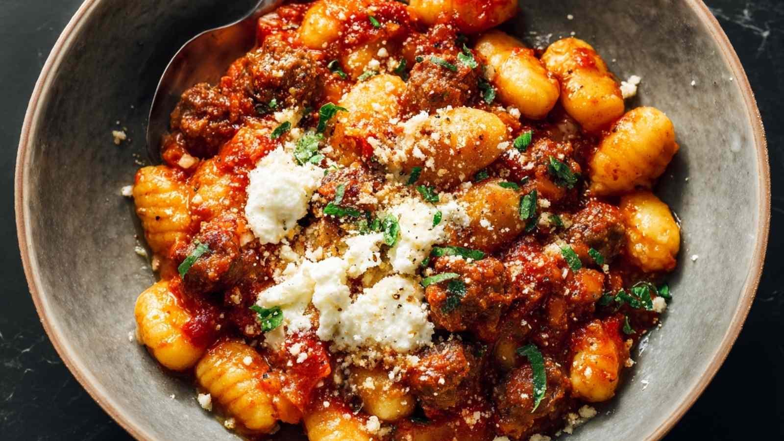 All Recipes 2 Millionaire Gnocchi with Red Sauce and Herbed Ricotta