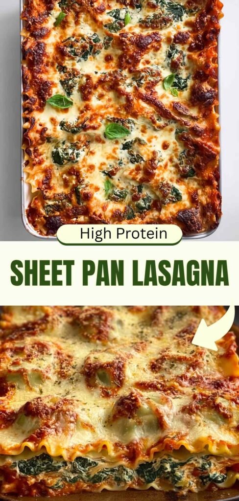 High Protein Sheet Pan Lasagna - Easy One-Pan Italian Recipe (65 characters)