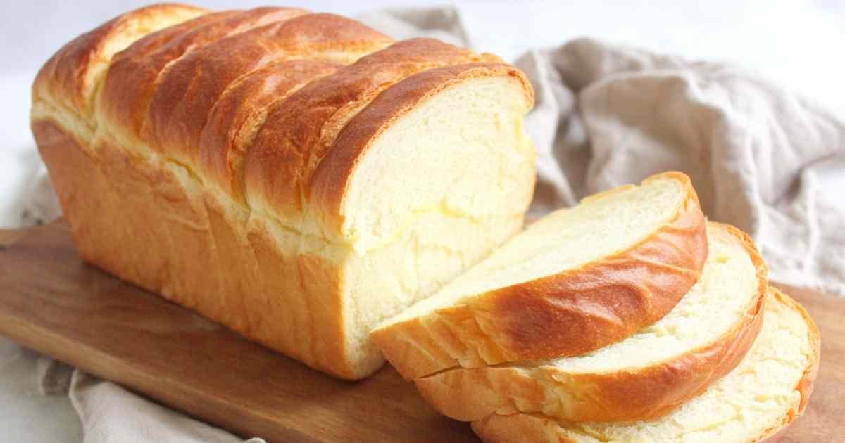 Sliced Greek yogurt yeast bread showing moist, tender crumb and perfect sandwich bread texture
