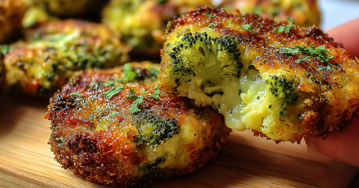 Low Carb Crispy Broccoli Cheese Rounds