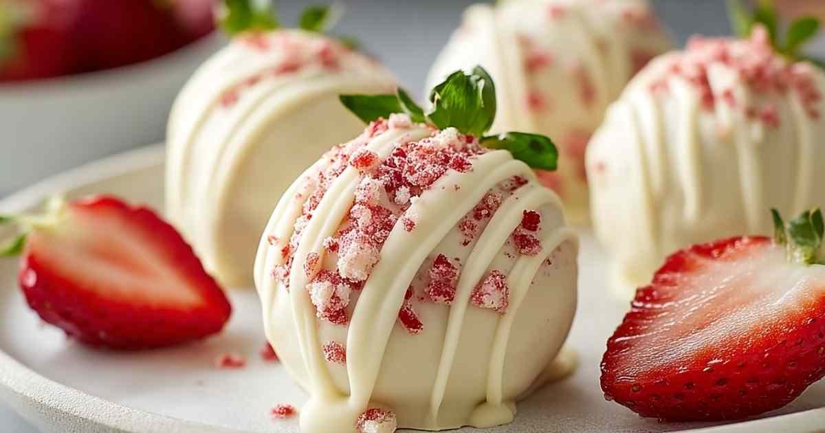 Strawberry Cheesecake Protein Balls