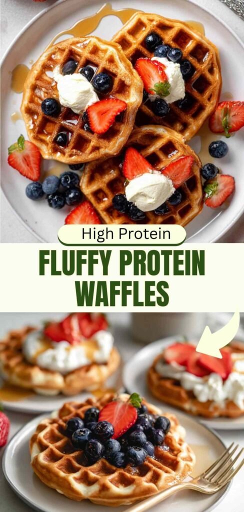 fluffy protein waffle