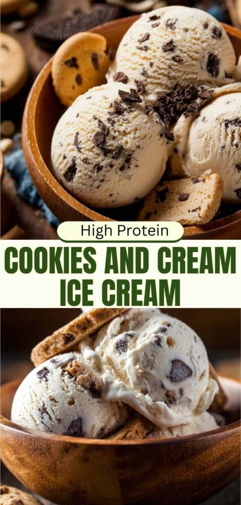 cookies and cream protein ice cream mixture