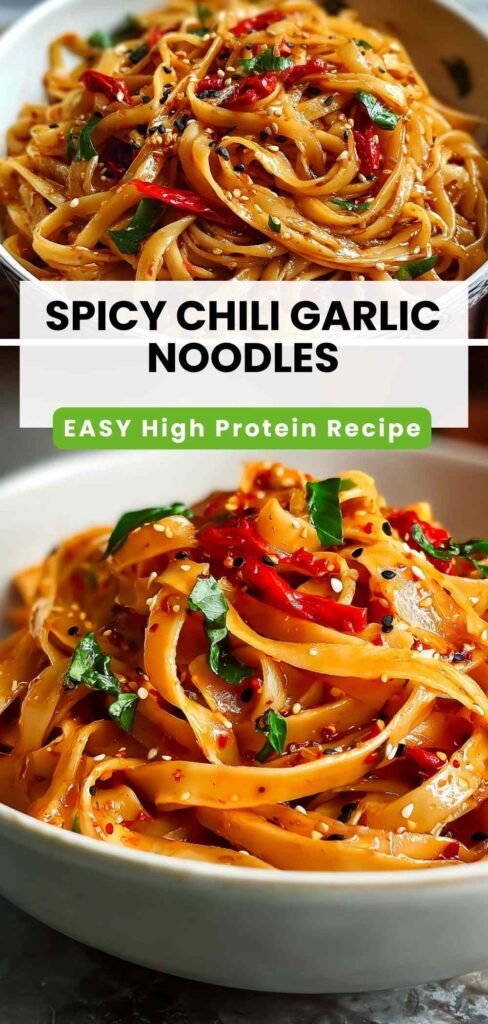 Easy Spicy Chili Garlic Noodles Recipe - Quick 20 Minute Meal