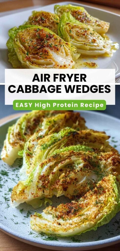 Easy Air Fryer Cabbage Wedges - Crispy Healthy Side Dish