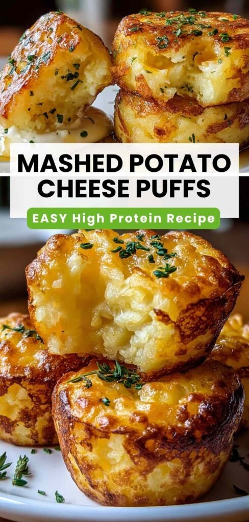 Easy Mashed Potato Cheese Puffs - Crispy Comfort Food Recipe