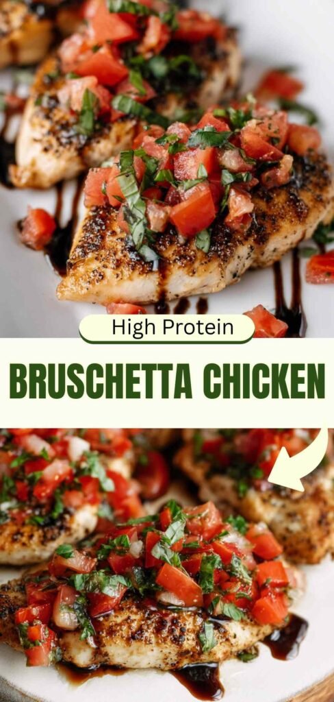 High Protein Bruschetta Chicken Recipe 30 Minutes