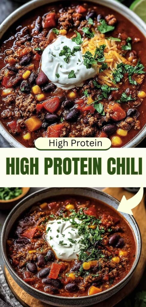 High Protein Chili Recipe - 40g+ Protein Per Serving