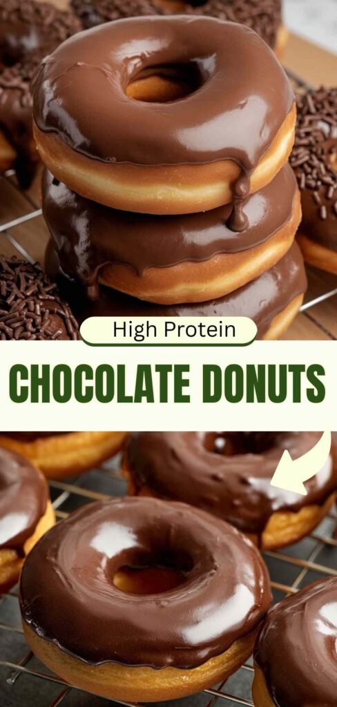 High Protein Chocolate Donuts Recipe 12g Protein Per Donut Under 100 chars