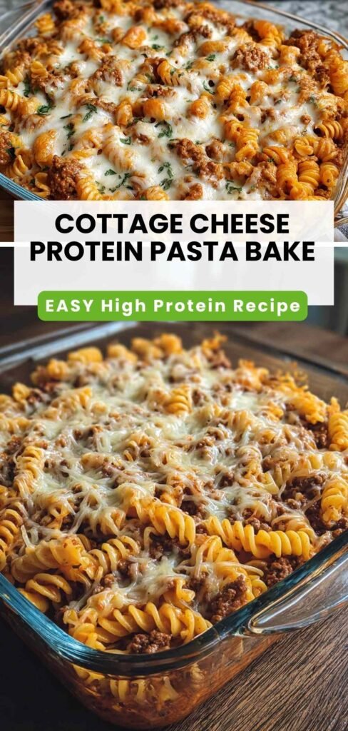 High Protein Cottage Cheese Pasta Bake 35g Protein 1