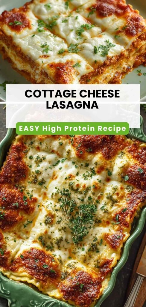 High Protein Easy Cottage Cheese Lasagna Recipe 25g Protein 1