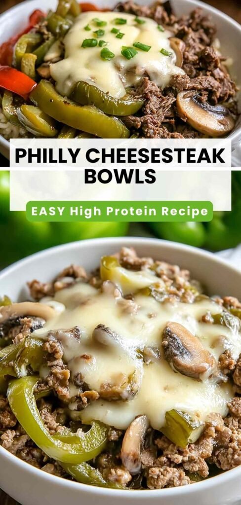 High Protein Philly Cheesesteak Bowls 35g Protein Per Serving