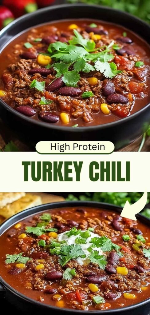 High Protein Turkey Chili Recipe 24g Protein Per Serving