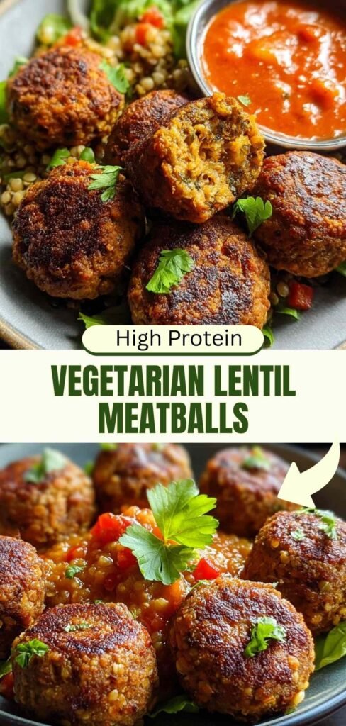 High Protein Vegetarian Lentil Meatballs Recipe 15g Protein