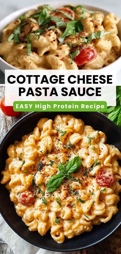 High Protein Cottage Cheese Pasta Sauce (15g Protein Per Serving!)