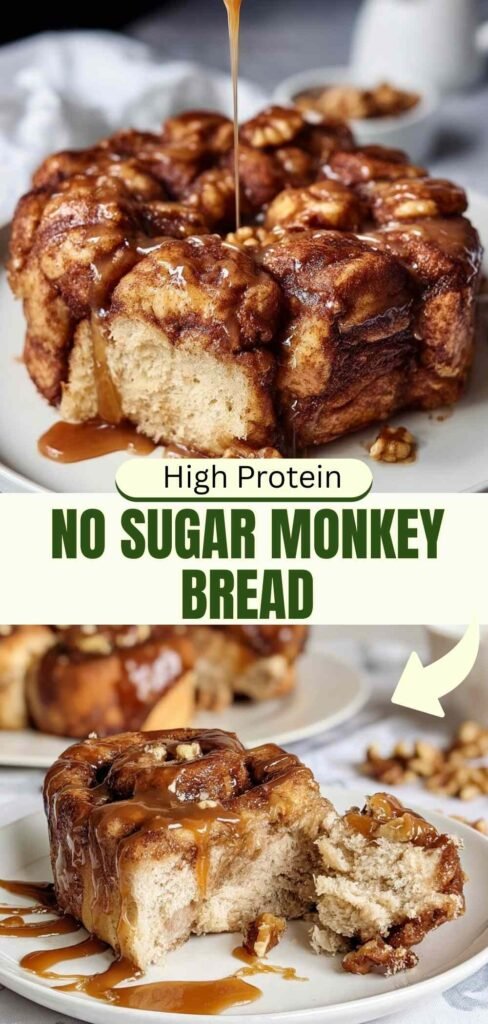 High Protein No Sugar Monkey Bread Recipe - 14.5g Protein Per Serving