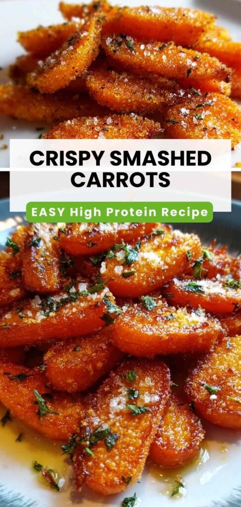Easy Crispy Smashed Carrots Recipe - Perfect Roasted Vegetable Side Dish