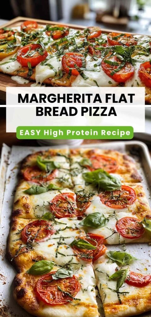 Easy Margherita Flat Bread Pizza Recipe - Quick Italian Dinner.