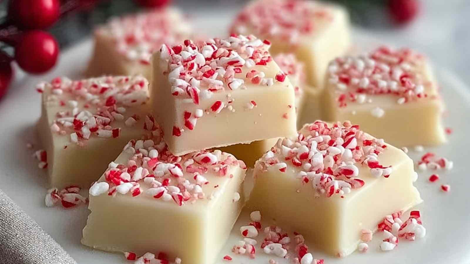 Peppermint Meltaways cookies with white frosting and crushed peppermint candy garnish on cooling rack