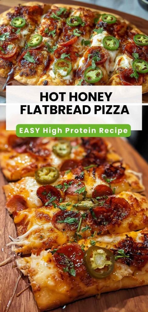 Easy Hot Honey Flatbread Pizza Recipe - High Protein Dinner
