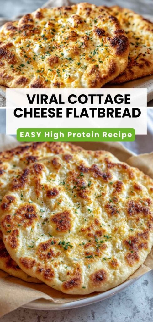 High Protein Viral Cottage Cheese Flatbread (25g Protein!)
